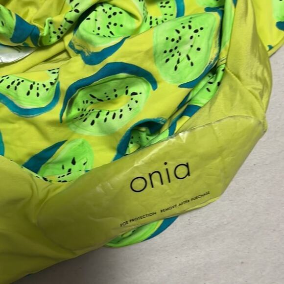 NWT ONIA NINA KIWI DEEP V LIME COMBO SIZE XS/TP - Picture 7 of 8